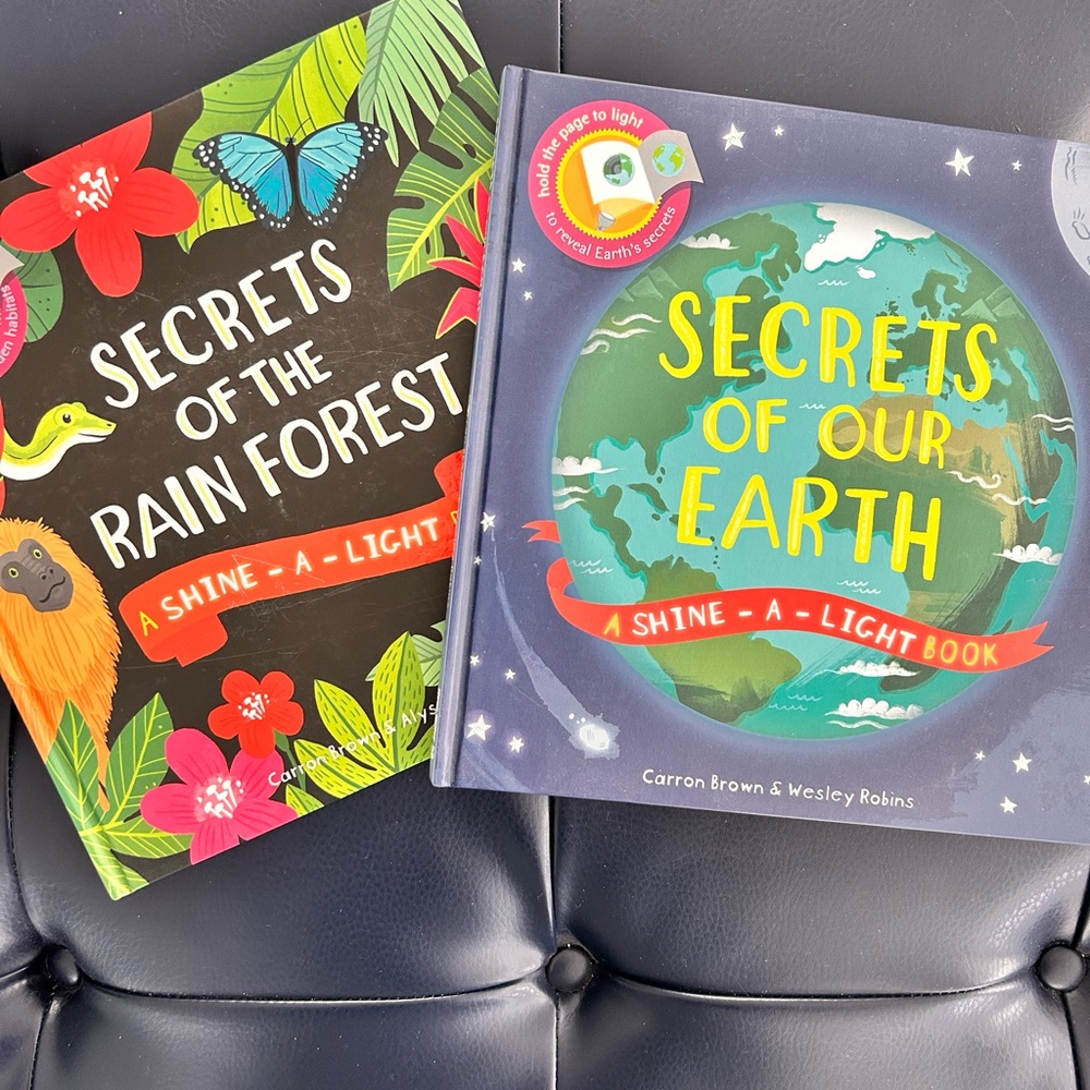 Secrets of the Rain Forest and Earth & Secrets of the Rain Forest lot of 2 books